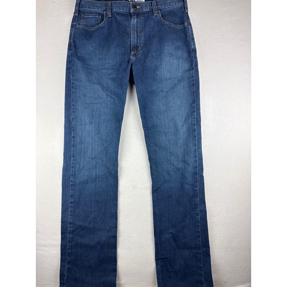 Carhartt Rugged Flex Relaxed Fit Jeans 36x36 Mens Blue Straight Leg 102804-498